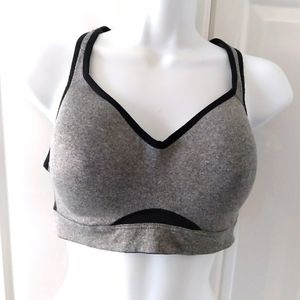 Old Navy Gray & Black Sports Bra Sz 34C
